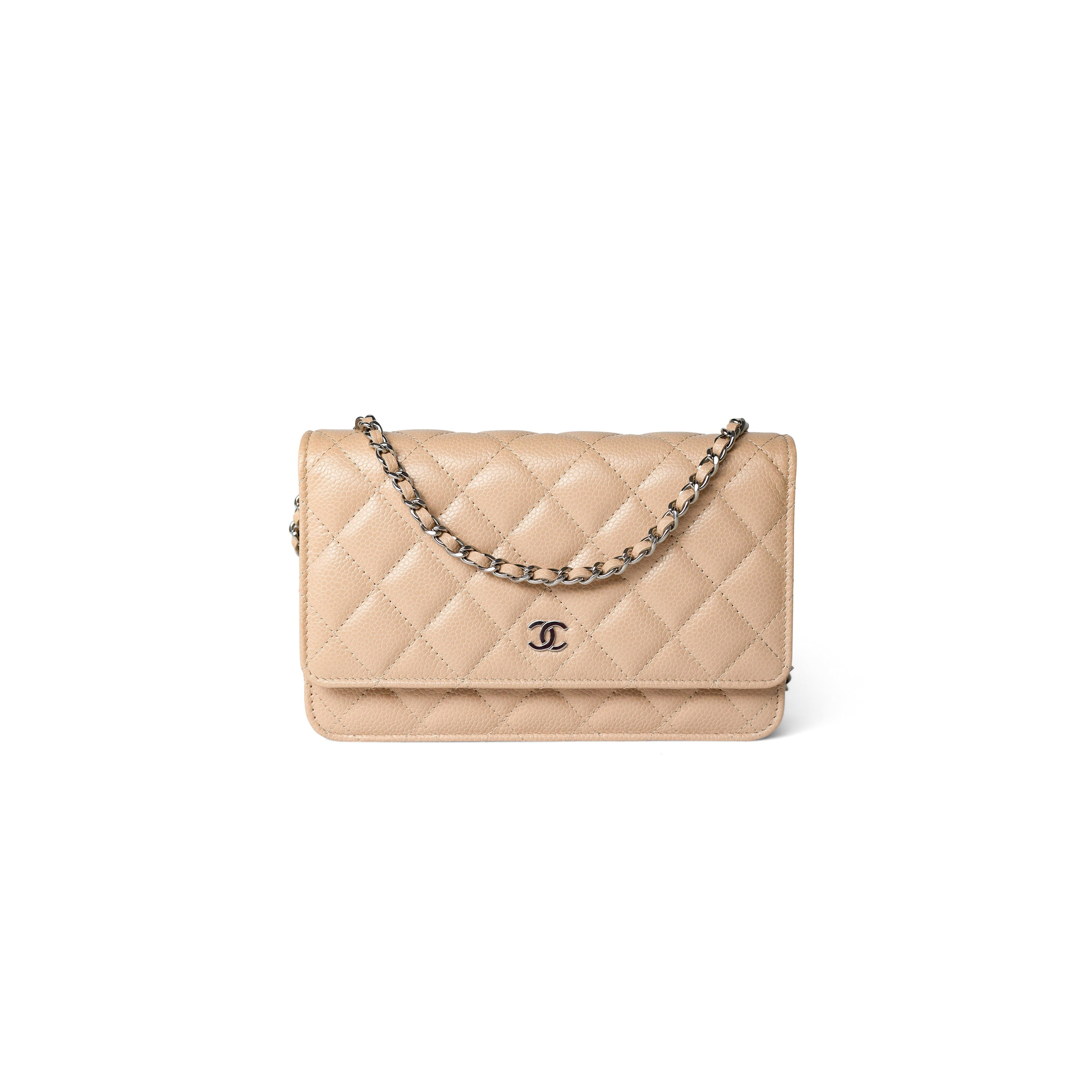 CHANEL CAVIAR QUILTED WALLET ON CHAIN WOC 1642514 (19*13*4cm)